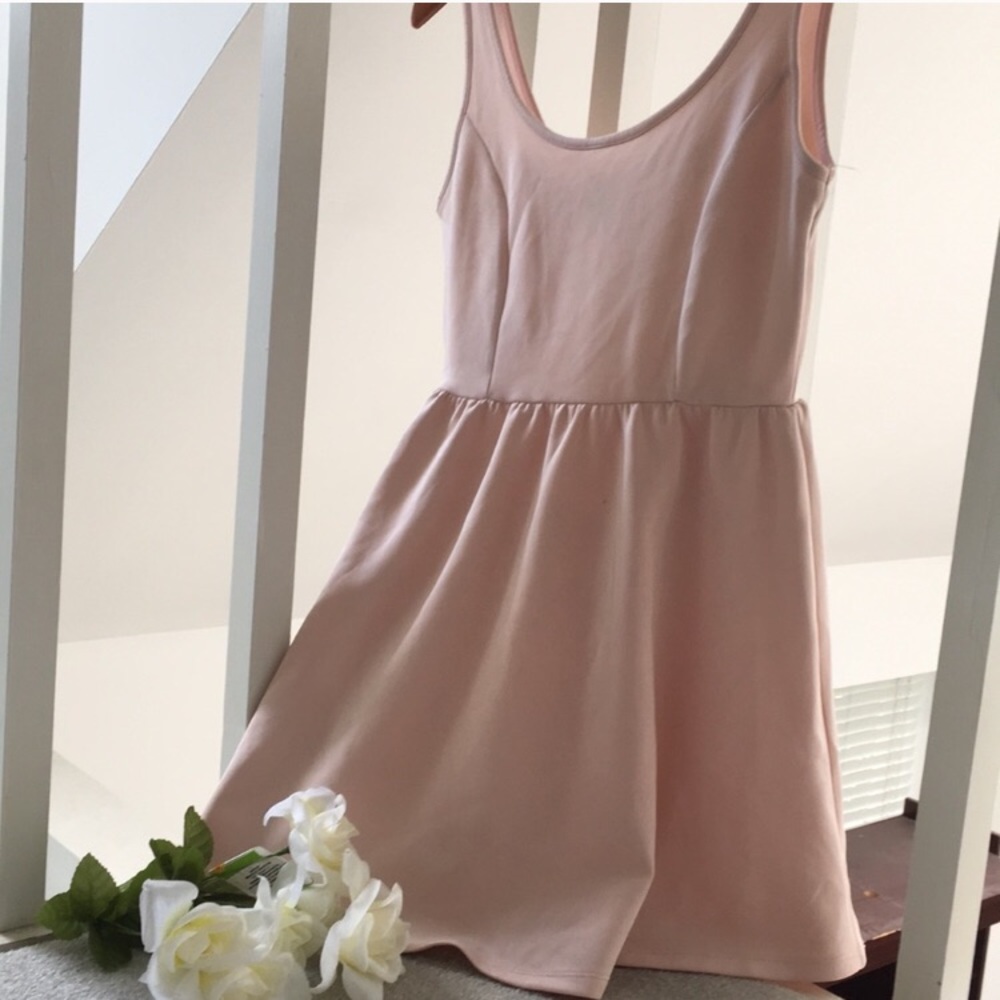 Baby Pink Skater Dress